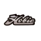 DECAL, HOBIE SCRIPT CHROME/BLK