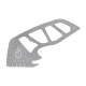 GUTSY-GUT SCOOP SCALER BLACK