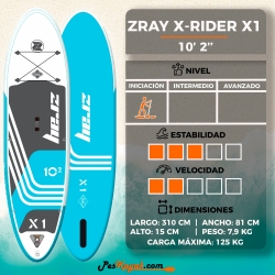 Tabla Paddle Zray SUP X-Rider X1 10'2"