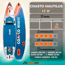 Tabla Sup Hinchable ZRAY Skiffo Lui 10,8