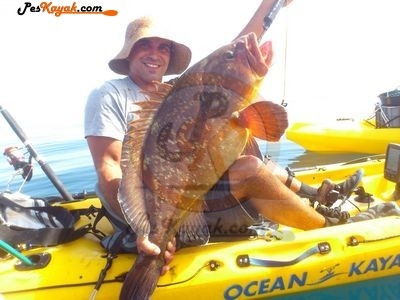 pescar mero en kayak