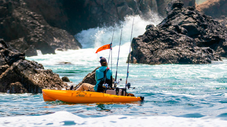 kayak de pesca mar